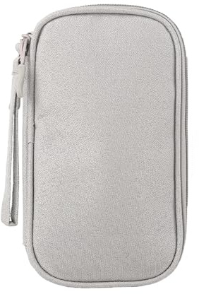 BaiBaoHui Double-Layer Electronic Organizer Bag – Compact Travel Storage Case for Chargers, Cables, Power Supplies, USB Drives & Hard Drives, Portable Accessory Pouch with Secure Compartments