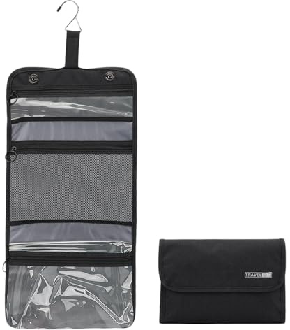Bldrwer Kulturbeutel Herren, Reise Kosmetiktasche, Kulturbeutel zum Aufhängen, Waschtasche Kulturtasche Herren, Wasserdicht, Große Kapazität, für Reisen, Badezimmer, Toilettenartikel