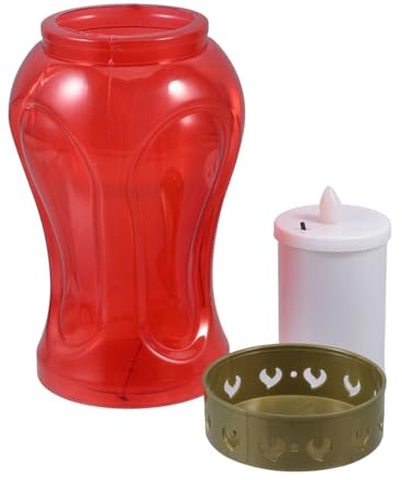 Toyvian Vela Electrónica Sin Para Cementerio Jardín Decorativo Velas De Mesa Led Parpadeantes Para Iglesia Bodas Cumpleaños