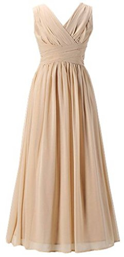 Happy Rose Flower Girl's Dress Party Dresses Juniors Long Bridesmaid Dress Champagne 14