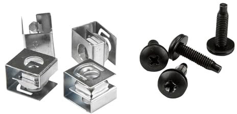 StarTech.com Paquete de 50 Tornillos 10-32 y Tuercas Clip para Armario Rack de Servidores