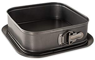 Nordic Ware - Padella quadrata a molla, capacità 18 tazze, colore: carbone