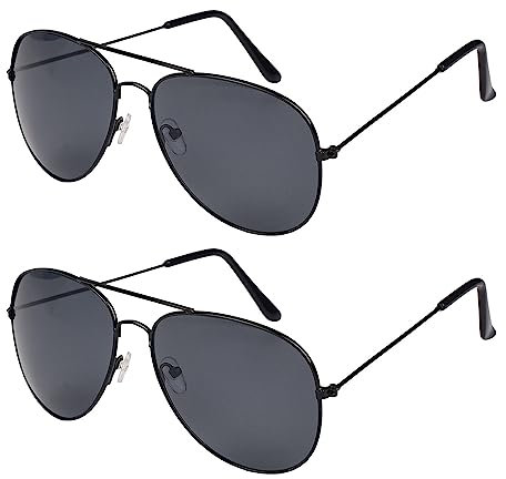 Lezevn Polarized Pilot Sunglasses UV Protection Sun Glasses Classic Vintage Style Ultralight Shades Halloween Fancy Dress for Men Women (2)