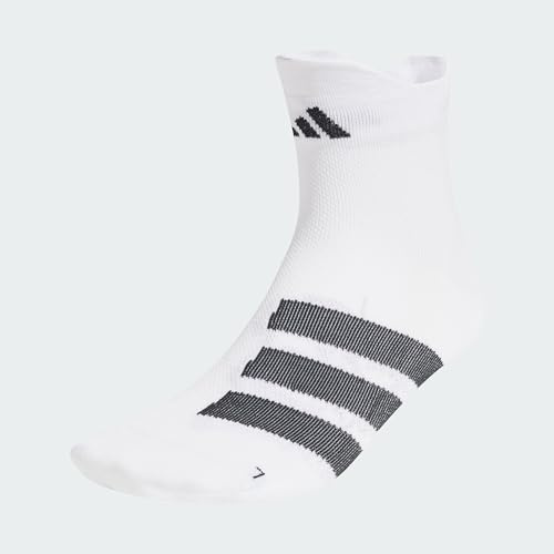 adidas Unisex adulto RUNxADIZERO Sock 1PP, White/Black/Black, 45-48