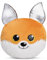 NICI Kuscheltier Kissen GLUBSCHIS Fuchs Runizzi 32 x 32 cm - Flauschig-weiches Kuschelkissen für Babys & Kleinkinder, Kinderkissen für Jungs & Mädchen - 61367