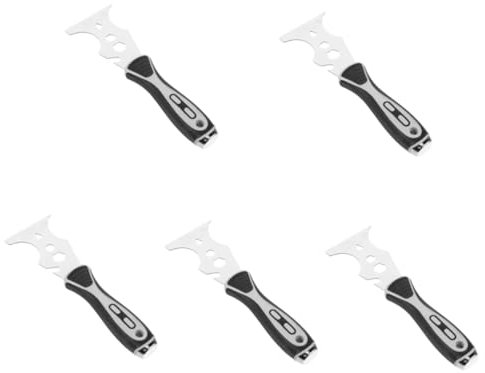 SHINEOFI Lot De 5 Grattoirs Pour Carrelage Pour La Maison Le Sol Le Coulis Le Papier Peint Le Lissage Le Décapant Pour Carrelage Le Nettoyage Des Plinthes En Plastique