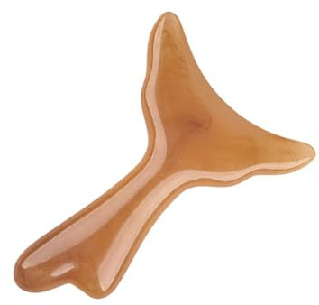 Outil de massage corporel en résine - En forme de queue de poisson - Appareil de massage des fascias portable - Outil de massage des fascias - Pour la maison, l'entraînement, le ventre, les jambes