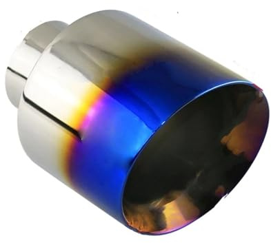 Tubo Scarico Terminale Di Scarico Universale Per Auto In Acciaio Inossidabile, Ingresso 76 Mm, Uscita Inclinata, Gola Finale Del Silenziatore Da 127 Mm(L1DM2023c)