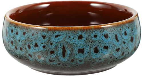 LALADEFIEE Vaso in Ceramica per Piantare Narcisi e Ninfee, Contenitore Idroponico senza Fori, Ciotola Decorativa per Piante da Interno e Giardino, Adatta per Casa, Ufficio e Balcone