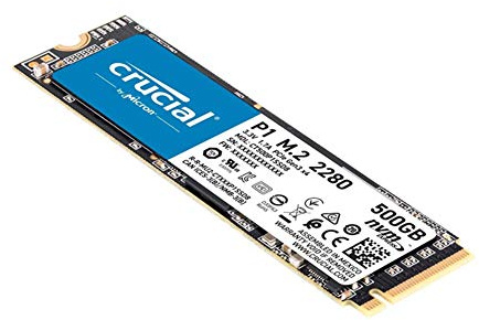 Crucial P1 CT500P1SSD8 500GB Internes SSD (3D NAND, NVMe, PCIe, M.2)