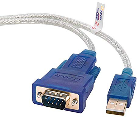 DTech USB to RS232 DB9 Serial Port Adapter Cable - with FTDI Chipset Supports Windows 11 10 8 7 and Mac Linux (5m)