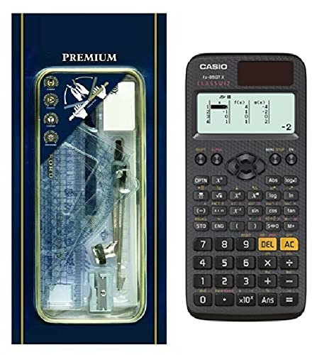 WES Secondary School Maths Set Essentials (Calculator and Maths Set) Perfect for GCSE's and A-Level Maths (Premium)