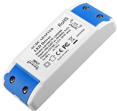 LED Trafo, LED Transformator 1-30w,12v 5a Treiber Netzteil, Keine Mindestbelastung, Kein Flimmern, Kein Transformator-Rauschen FüR Mr11 G4 Mr16 Gu5.3 Birnen Lichtstreifen