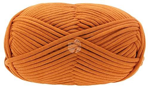 LANA GROSSA The Tube | Weiches, gefülltes Schlauchgarn ideal geeignet für Home- Accessoires und Taschen | Handstrickgarn aus 60% Baumwolle & 40% Nylon | 200g Wolle zum Stricken & Häkeln | 114m Garn