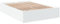vidaXL Bettgestell, Bett Doppelbett für Schlafzimmer, Bettrahmen mit Lattenrost, Schlafzimmerbett Modernes Design, Weiß 120x200cm Holzwerkstoff