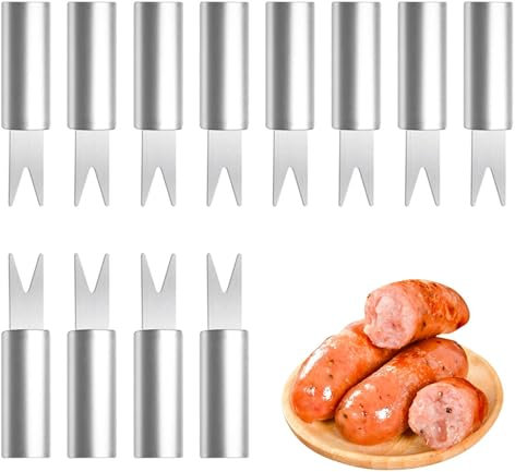 Soportes de maíz para mazorcas de maíz,Soportes de mazorcas de maíz | 12 brochetas de maíz con mango cómodo - Brochetas de maíz inoxidables, clip para mazorcas de maíz, palitos de mazorcas de maíz par