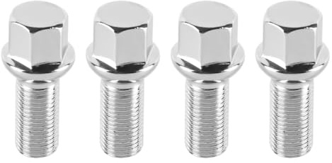 Tiardey Pernos de Rueda con Correa cónica de 60° compatibles con vehículos Peugeot, duraderos y Aptos para una Mejor instalación y Seguridad de Las Ruedas