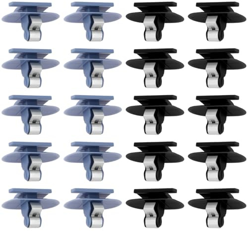 ECSiNG 20 clips de fixation de panneau de voiture 24405739 24405740 compatible avec Opel compatible avec Renault