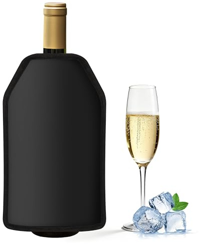 Oaioya Funda Enfriadora de Botella de Vino, Enfriador Rápido para Vino Cubierta Refrigeradora Wine Cooler de Gel Refrigerador Bolsa Enfriador para Vino Espumoso Champán Cerveza (1)