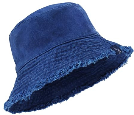AYPOW Solhatt fiskarhatt kvinnor män, vändbar bomull fiskarhatt med slitet brätte UV-skydd sommarhatt vikbar solhatt utomhus aktiviteter resa strandhatt gåva