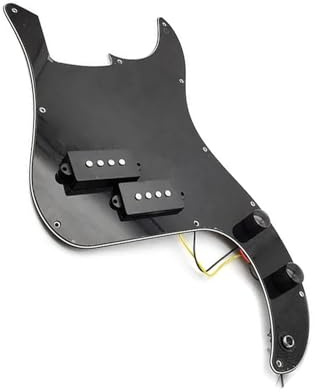 Protector De Pastilla Precableado Para Bajo P De 4 Cuerdas(Bk)
