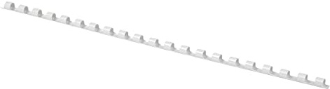 Rilegatura a spirale per ufficio, formato A4, 6 mm (25 fogli), 100 pezzi, colore bianco, presentazione, tipo 21, spirale, materiale: plastica, colore: bianco, formato A4, dimensioni: 6 mm