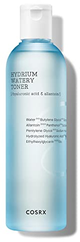COSRX Hydrium Watery Toner, 280ml / 9.46 fl.oz | Moisturizing Korean Toner | Hyaluronic Acid, Allantoin, Panthenol | Korean Skin Care, Not Tested on Animals, Paraben Free