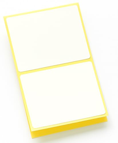 75 X Large Plain White Sticky Self Adhesive Postage Parcel Labels 100 x 75mm. 4 X 3 Blank Address Labels