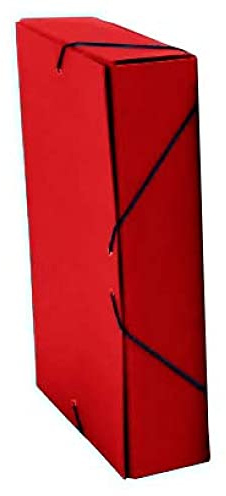 Carpeta Proyectos Lomo 5 cm cartón forrado Premium Rojo