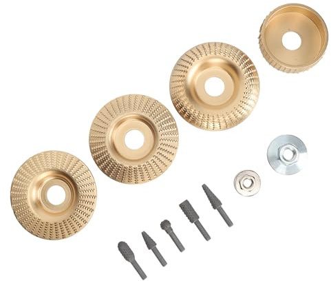 Tyenaza Set di Lime Rotanti per Dischi da Intaglio del Legno, Accessori per Raspe per Smerigliatrici per Smerigliatrice Angolare, per Taglio del Legno, Dischi da Intaglio per Modellare Il Legno