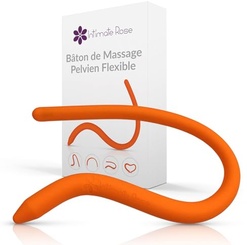 Bendable Pelvic Wand Massager - Flexible Pelvic Floor Muscle Trigger Point Relaxer - Perineal Massage Tool for Pelvic Physical Therapy & Pain Relief, BPA-Free, Latex-Free, Adjustable