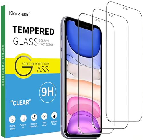 3-delat härdat glas för iPhone 11, iPhone XR skärmskydd skärmskydd av glas ultra starkt anti-repor bubbelfri hårdhet 9H High Definition Glass 6,1 tum HD Ultra Transparent