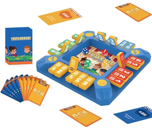 Truth Or Dare Erwachsenen-Spiel – 54 lustige und mutige Herausforderungskarten, Aktivitätsset zur Stärkung der Beziehungen | Gesprächsstarter Reisespiel für Familie, Freunde,