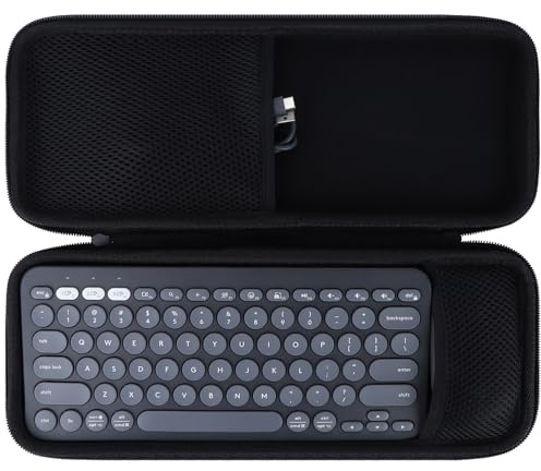 Peyyargo Hard Storage Case Compatible with Logitech Pebble 2 Combo K380s/K380 Keyboard + M350/M350s Mouse (Graphite)