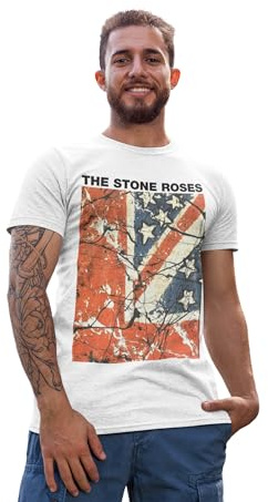 Roses T-Shirt - Waterfall Single Cover Image Vintage Style in White