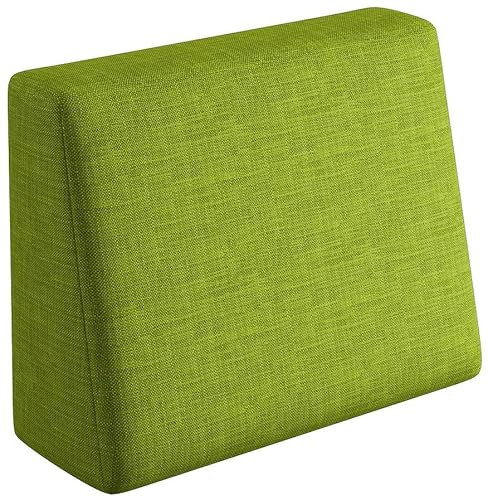sunnypillow Palettenkissen mit abnehmbarem Bezug Kaltschaum Palettenauflage Palettenpolster Palettensofa Sitzkissen Rückenlehne Indoor Outdoor Seitenkissen 60x40x20/10cm Grün
