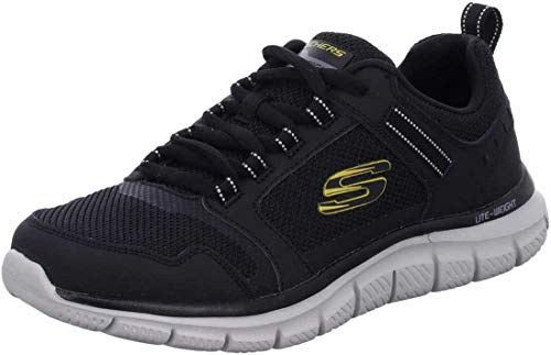 Skechers 232001, sport, vandringsskor för män, svart, 45 EU