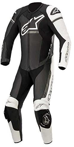 Alpinestars GP Force Phantom Endelad motorcykel läderdräkt, schwarz/weiß/grau, 54