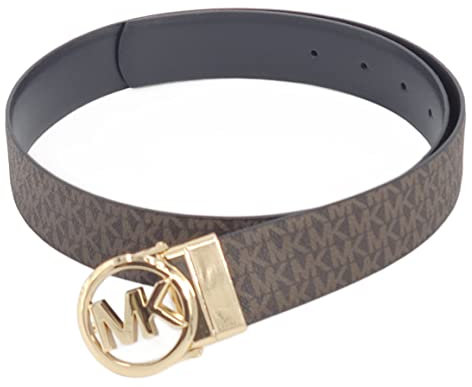 Michael Kors Wendbarer Gürtel mit Schnalle, Braun/Schwarz, L