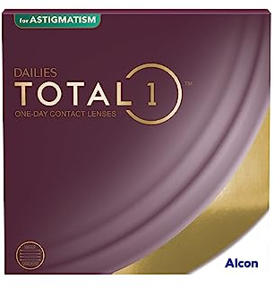 Dailies Total1 for Astigmatism Tageslinsen weich | 90 Stück | BC 8.6 mm | DIA 14.5 mm | CYL 0.75 | ACHSE 10 | -01.50 Dioptrien