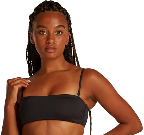 Calvin Klein Top Bikini Tipo Bandeau Mujer con Relleno extraíble