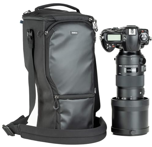Think Tank - Digital Holster 150 V3.0 - Black - Camera Crossbody Bag - for Nikon Z9 with 200-500mm or Sony A Body with a Sigma or Tamron 150-600mm Attached