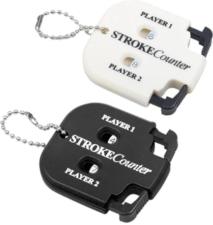 EYVRPAU 2 Stück Golf Zähler, Golf Score Zähler, Stroke Counter, Zähler Klicker, Golf Ergebnis Zähler, Golf Ergebnis Indikator, Handzähler Zähler, Golf Zubehör