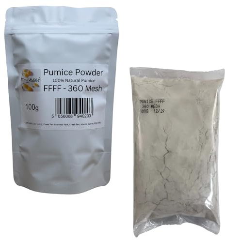 100 g pimpstenspulver (valbar klass) för hantverk, elektronik, smycken, FFFF 360/90 % mesh