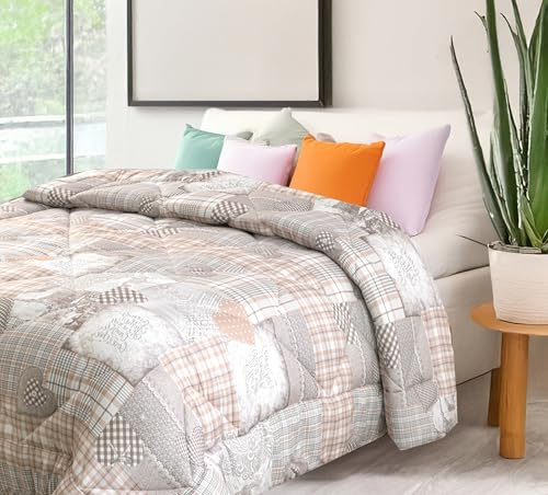 Trapunta Invernale Singola Imbottita Piumone Caldo Letto 1 Piazza 170x250 cm Coperta Morbida e Soffice Autunno Inverno Copriletto Traspirante Anallergico - Mony 2