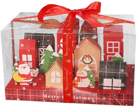 Calendario de Adviento vacío para manualidades, 2025, calendario de cuenta regresiva, Navidad, de embalaje de dulces festivos, para chocolate, aperitivos, celebraciones familiares, oficina