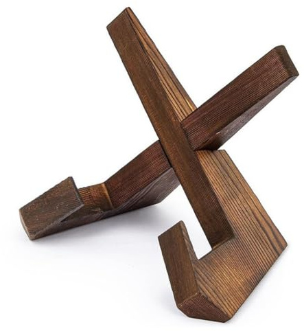 ZYOMVUN Soporte Platos Decorativos de Madera, Caballetes Decorativos de Mesa para Exhibición, Elegante Soporte para Platos, para Exhibir Libros de Cocina Marcos de Fotos