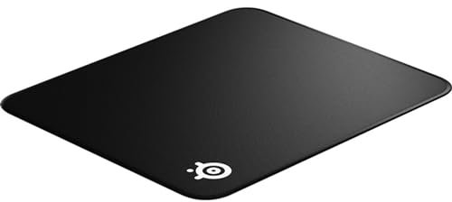 SteelSeries QcK Edge L - Gaming-Mauspad – abgenähter Rand zur Verhinderung der Abnutzung – optimiert für Gamingsensoren – Größe L - Schwarz (450mm x 400 x 2mm)