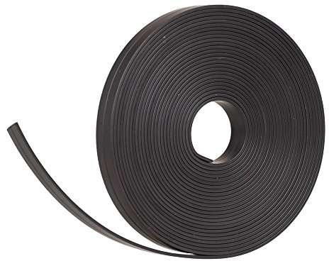 Magnetic Whiteboard Tape - Black 0,4 x 197 Inch - Make Moveable Grids at all Magnetic Surfaces like Whiteboards and Fridges - Magnetic Whiteboard Strips