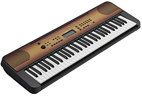 Yamaha Digital Keyboard PSR-E360MA, Maple - Entry-level digital keyboard with 61 touch-sensitive keys, portable keyboard in classic design for any living space